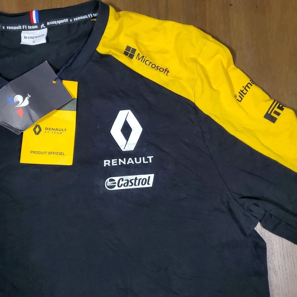 2019 Le Coq Sportif Renault F1 Team sponsor T-shirt Size XL Formula 1 - Picture 4 of 10